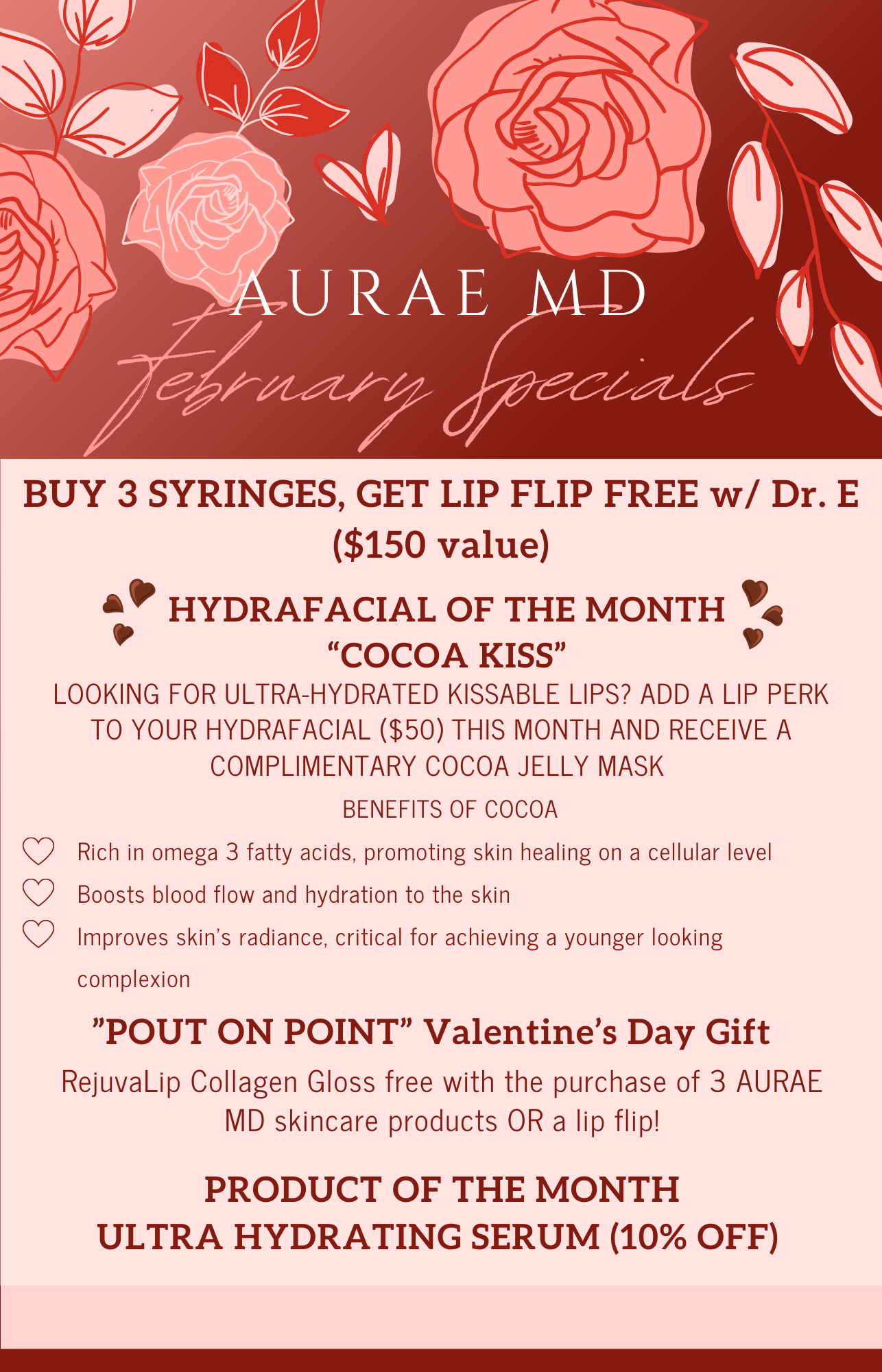 Aurae MD - February Specials