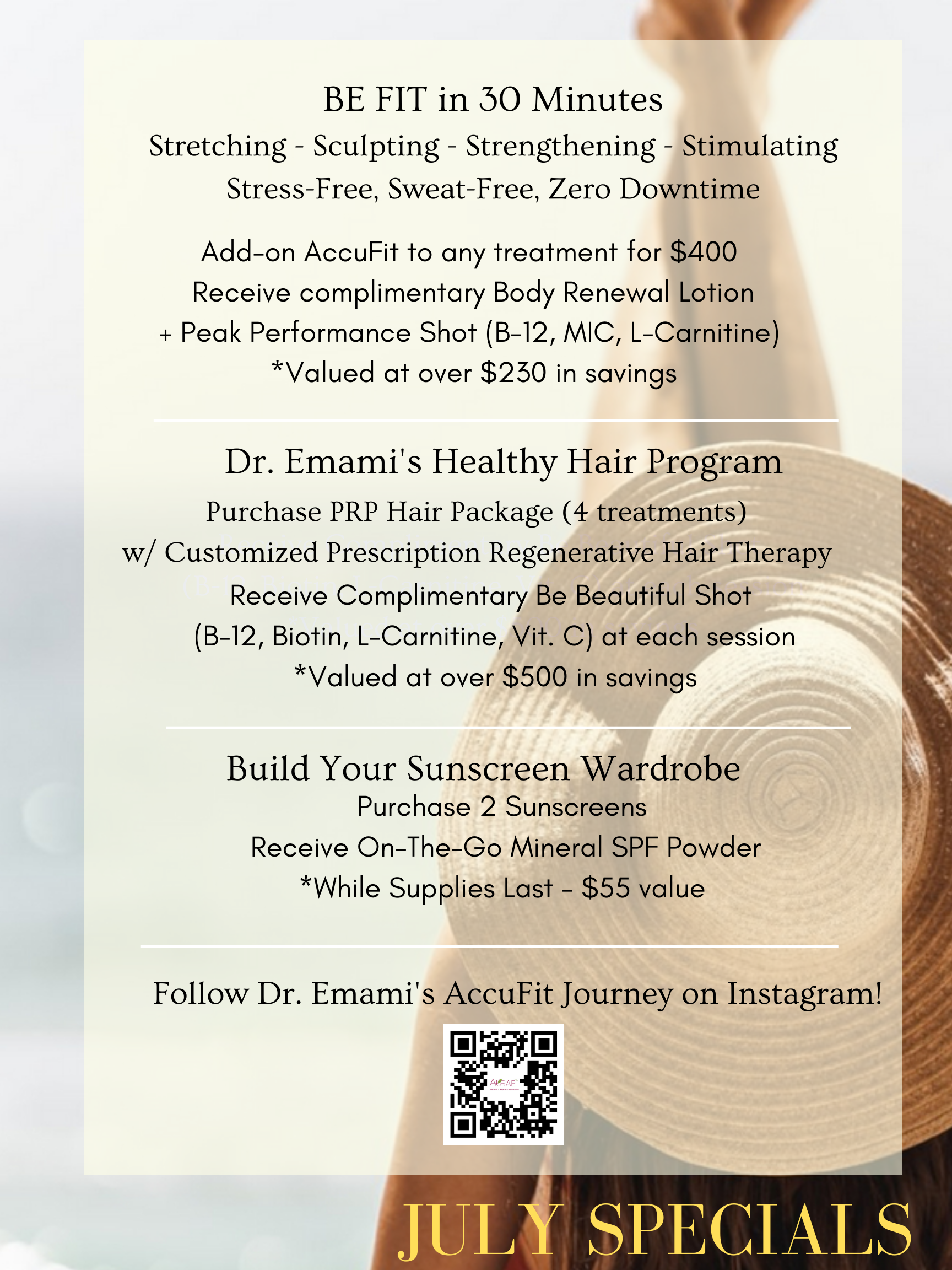 Aurae MD - July Specials 2022