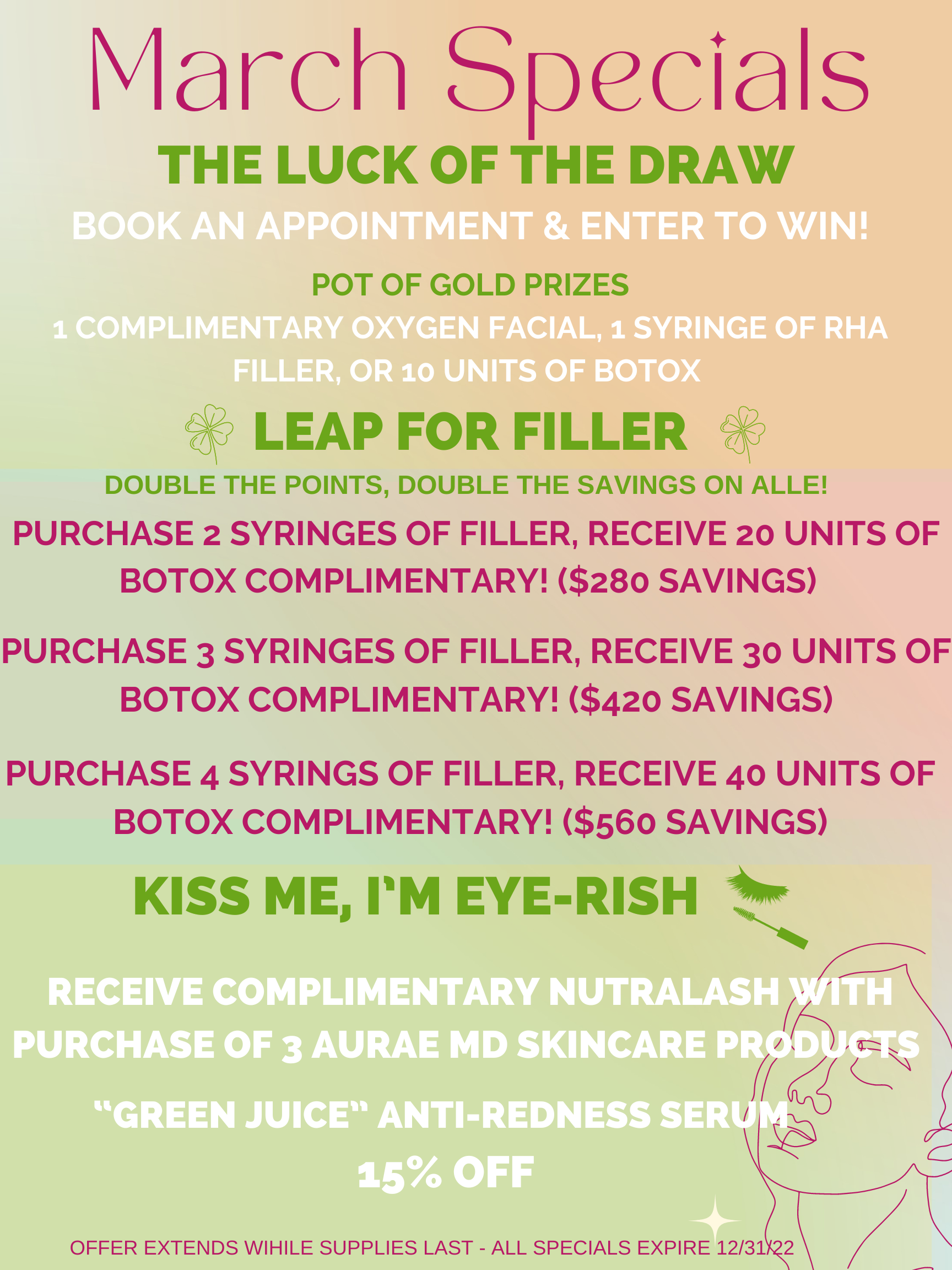 Aurae MD - March Specials 2022